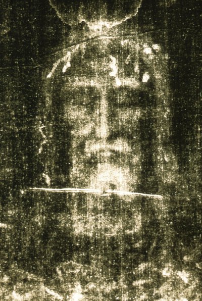 Il velo di Santa Veronica, chiamato anche la Sindone di Torino, che ritrae il volto di Gesù Cristo da Unknown